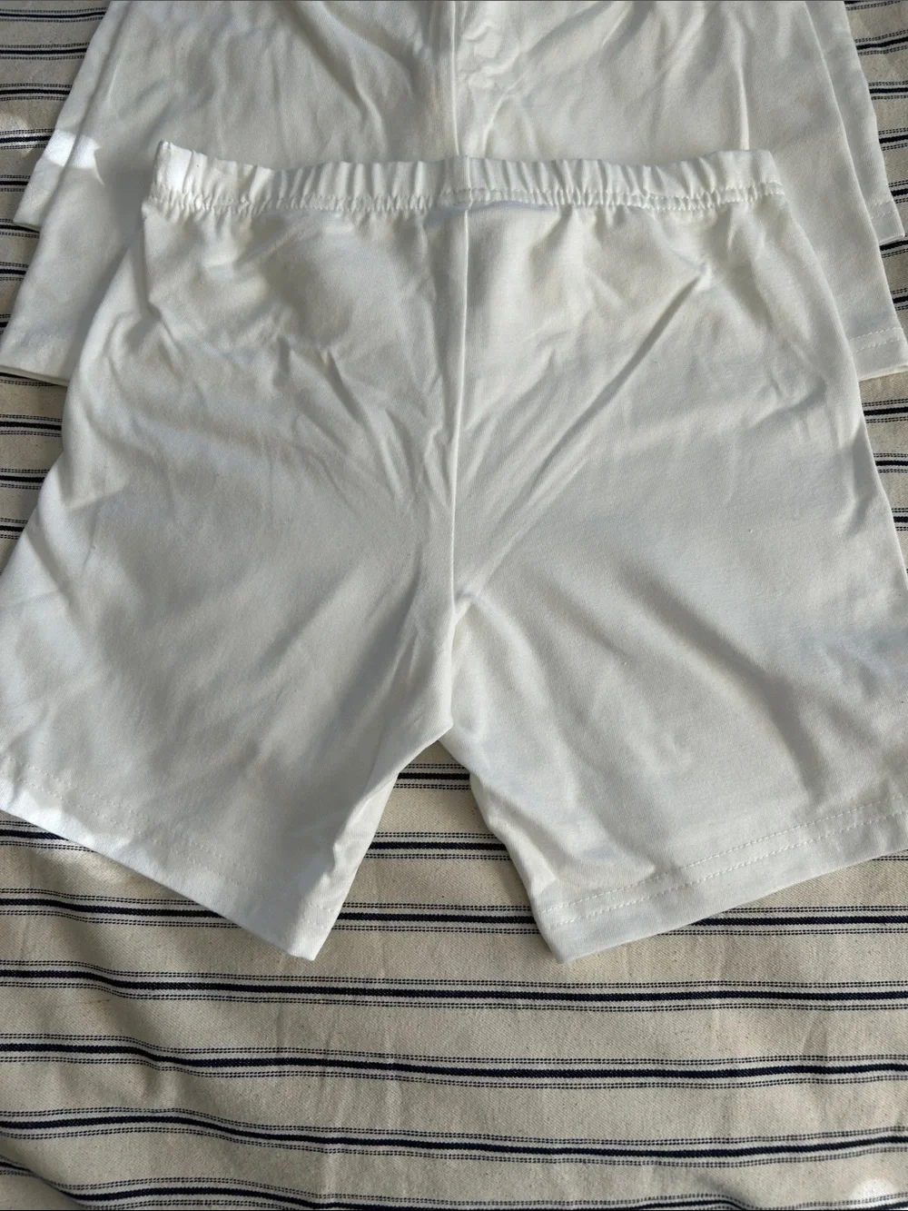 NWOT Carter's White Girls sz 12 Stretch Bike Shorts - 3-Pack